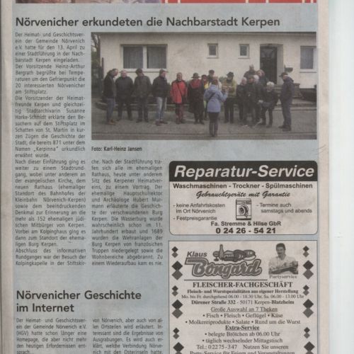 Nörvenicher erkunden die Nachbarstadt Kerpen