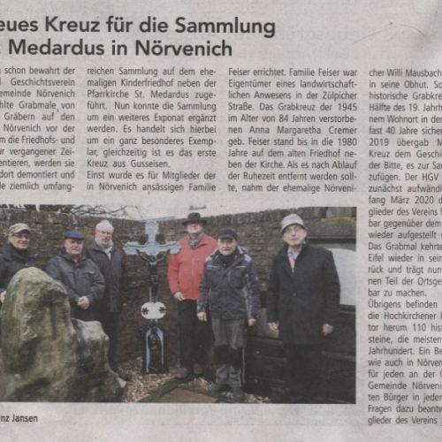 Ein neues Kreuz für die Sammlung an St. Medardus in Nörvenich